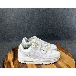 Nike Air Max 90 All White LTR CD6864-100 Size Youth 5.5/ 7 Women’s
